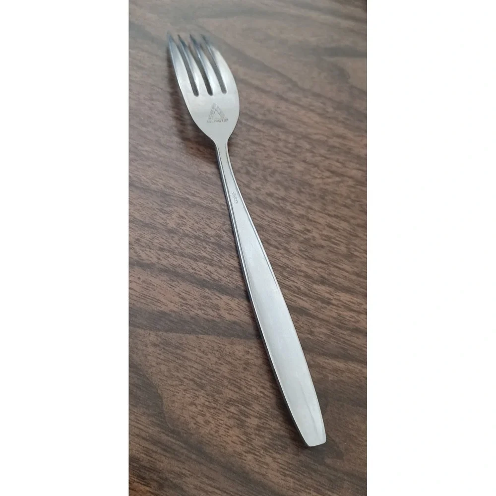 Vtg Arlington Stainless Steel Japan Dinner Fork Atomic Starburst Flatware MCM
